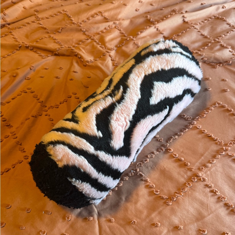 Zebra Print Fuzzy Pillow